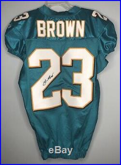 Ronnie Brown SIGNED Miami Dolphins Authentic Football Jersey with COA Auburn
