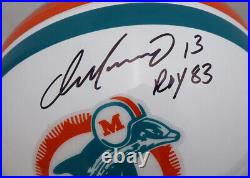 Sale! Dan Marino Autographed Signed Dolphins Full Size Helmet 83 Roy Beckett