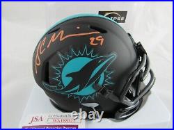 Sam Madison Miami Dolphins Signed Autograph Eclispe Mini Helmet JSA