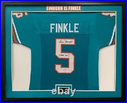 Sean Young autographed inscribed framed jersey Miami Dolphins PSA COA Ray Finkle