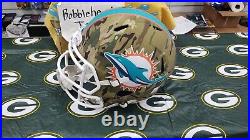 Signed Auto Tua Tagovailoa Miami Dolphins Camo Speed Full Size Helmet Coa
