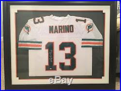 Signed Framed Dan Marino Jersey