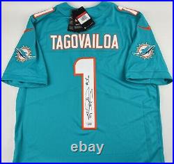 TUA TAGOVAILOA signed JERSEY Miami Dolphins Nike Vapor Limited Sewn Fanatics COA