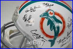 Team Signed Miami Dolphins T/b Helmet 1972 17-0 Rare! Griese Shula