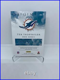Tua Tagovailoa 2020 Panini Origins RPA Booklet Dolphin Patch 1/10
