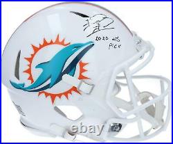 Tua Tagovailoa Miami Dolphins Signed Authentic Helmet & 2020 #5 PICK Insc