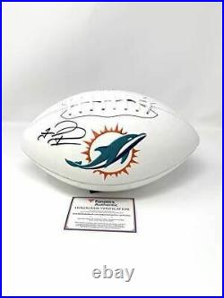 Tua Tagovailoa Miami Dolphins Signed Autograph Embroidered Logo Football Wilson