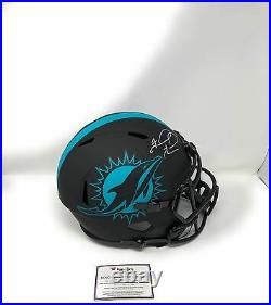 Tua Tagovailoa Miami Dolphins Signed Autograph Full Size ECLIPSE Speed Helmet Fa