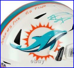 Tua Tagovailoa Miami Dolphins Signed Flex Auth Helmet with Multiple Incs