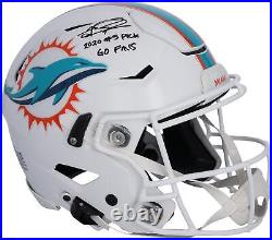 Tua Tagovailoa Miami Dolphins Signed Flex Auth. Helmet with Multiple Inscs
