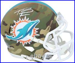 Tua Tagovailoa Miami Dolphins Signed Riddell CAMO Alternate Speed Mini Helmet