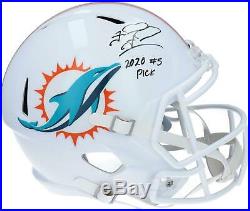 Tua Tagovailoa Miami Dolphins Signed Speed Replica Helmet & 2020 #5 PICK Insc