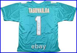 Tua Tagovailoa autographed signed jersey NFL Miami Dolphins Beckett COA