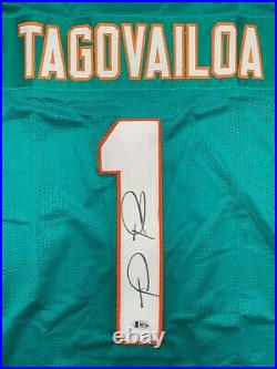 Tua Tagovailoa autographed signed jersey NFL Miami Dolphins Beckett COA