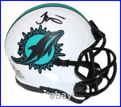 Tyreek Hill Autographed/Signed Miami Dolphins Lunar Mini Helmet Beckett 36252
