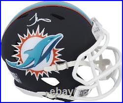 Tyreek Hill Miami Dolphins Autographed Riddell Black Matte Speed Mini Helmet