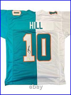 Tyreek Hill Miami Dolphins Signed Autograph Jersey HALF & HALF Beckett Certified