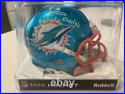Tyreek Hill Signed Miami Dolphins Mini Helmet Inscribed Cheetah Beckett Bas