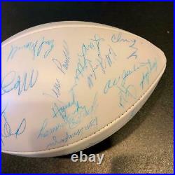 Vintage 1972 Miami Dolphins Super Bowl Champs Team Signed Football (40+) JSA COA