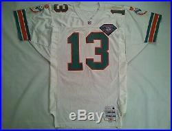 Vintage Wilson Pro Line Authentic Miami Dolphins 13 Marino Signed Jersey Size 44