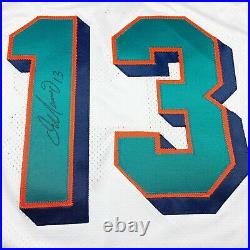 Vtg Rare NFL Miami Dolphins #13 Marino Signed Authentic Starter Jersey. Size 46