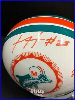 Xavien Howard Miami Dolphins Throwback Signed Full Size Helmet Jsa Coa Wpp269038