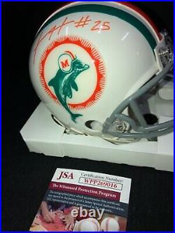 Xavien Howard Miami Dolphins Throwback Signed Mini Helmet Jsa Coa Wpp269016