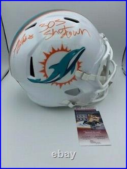 Xavien Howard Signed Full Size Miami Dolphins Speed Helmet JSA 305 Shut Down PIC