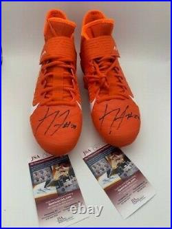 Xavien Howard Signed New Nike Orange Cleat JSA COA. /Pic Miami Dolphins Alpha SET