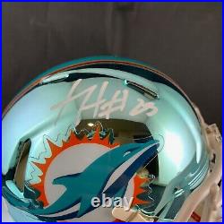 Xavien Howard autographed signed Chrome Mini Helmet Miami Dolphins PSA Baylor