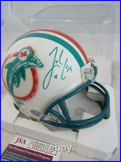 Zach Thomas Miami Dolphins Mini Helmet Signed Autograph JSA