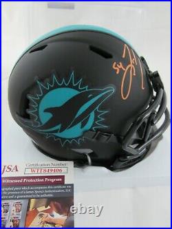 Zach Thomas Miami Dolphins Signed Autograph Eclipse Mini Helmet JSA