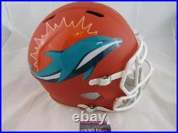 Zach Thomas Miami Dolphins Signed Autograph Full Size AMP Helmet JSA