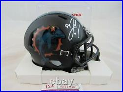 Zach Thomas Miami Dolphins Signed Autograph Mini Helmet JSA Matte Black