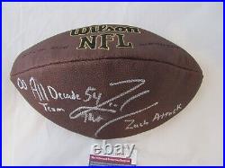 Zach Thomas Miami Dolphins Signed Autograph NFL Wilson Football JSA Zach Attack