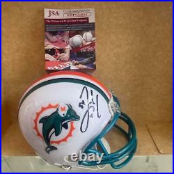 Zach Thomas Miami Dolphins Signed Autographed Mini Helmet Jsa Wpp921894
