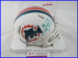Zach Thomas Miami Dolphins Speed Mini Helmet Signed Autograph JSA
